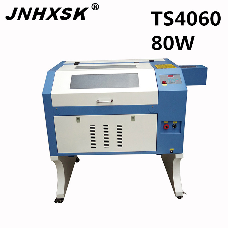 Jnhxsk 80 w ts4060 400x600mm 합판 유리 co2 인터페이스 용 데스크탑 레이저 조각 및 절단기 2.0 고품질